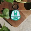 Dog Tag sau Breloc Personalizat - Medalion verde cu simbol Loki