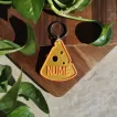 Dog Tag sau Breloc Personalizat - Medalion amuzant cu forma de Cașcaval