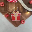 Dog Tag de Crăciun - Medalion cu formă de cadou pentru căței