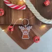 Dog Tag de Crăciun - Medalion cu formă de ren pentru căței