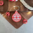 Dog Tag de Crăciun - Medalion cu formă de glob pentru căței