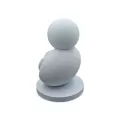 Statueta Minimalista Parintele si Bebelusul, Bioplastic Eco-Friendly 3D, pentru Birou, Masa sau Polita, Design Modern, Cadou pentru Proaspeti Parinti, 100x70x70 mm, Fabricata in Romania