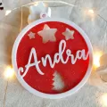 Glob Personalizat - Decorațiune pentru Brad cu Numele Dorit