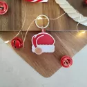 Dog Tag de Crăciun - Medalion cu formă de căciuliță pentru căței