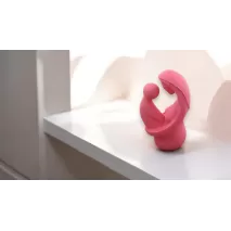Figurina Minimalista Mama si Copilul, Design Modern 3D, Bioplastic Eco-Friendly, Cadou Perfect pentru Mame, 150x86x62 mm