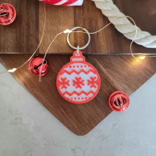 Dog Tag de Crăciun - Medalion cu formă de glob pentru căței