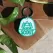 Dog Tag sau Breloc Personalizat - Medalion verde cu simbol Pădure