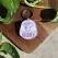 Dog Tag sau Breloc Personalizat - Medalion mov cu simbol Fructe de pădure