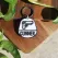 Dog Tag sau Breloc Personalizat - Medalion negru cu simbol Pistol