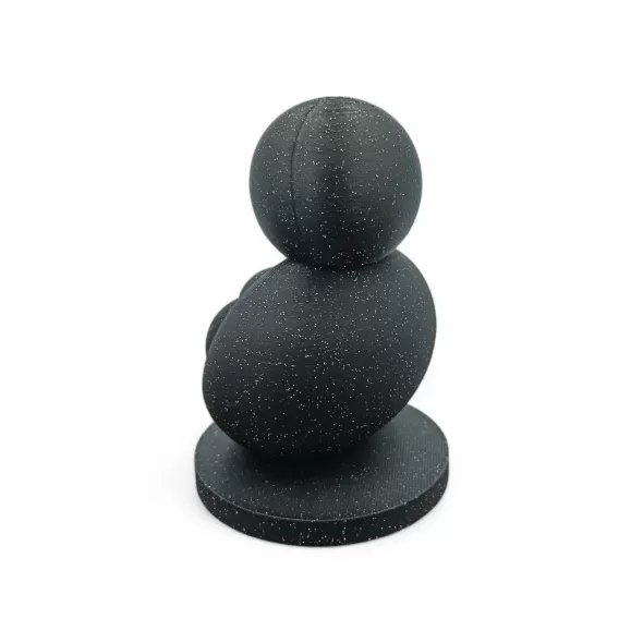 Statueta Minimalista Parintele si Bebelusul, Bioplastic Eco-Friendly 3D, pentru Birou, Masa sau Polita, Design Modern, Cadou pentru Proaspeti Parinti, 100x70x70 mm, Fabricata in Romania